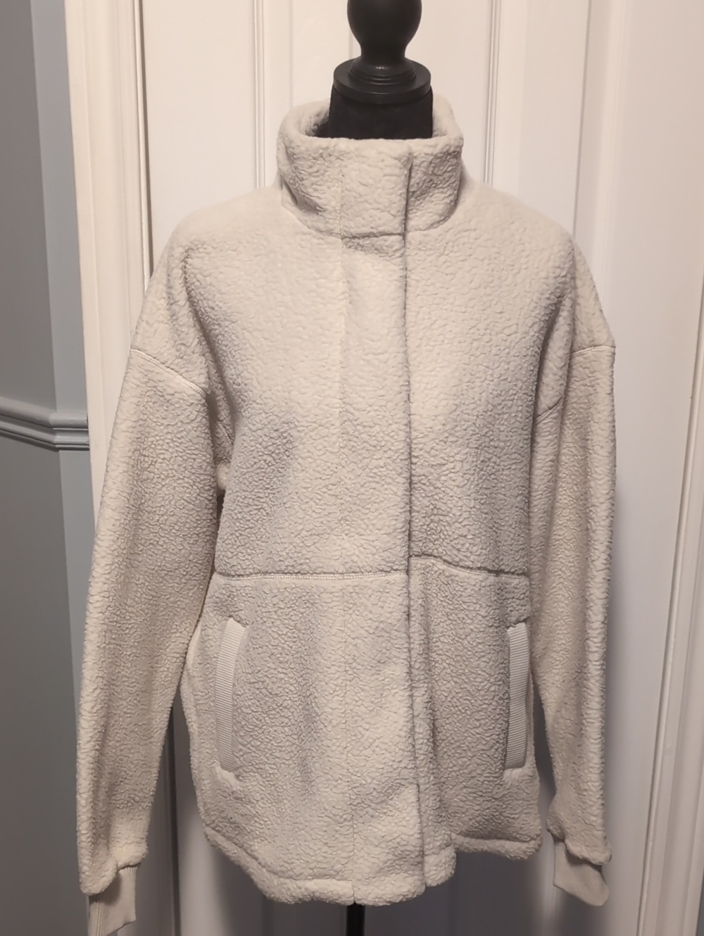 Mondetta Cream Sherpa Zip Jacket